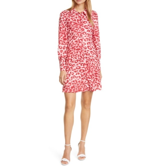 kate spade pink leopard dress